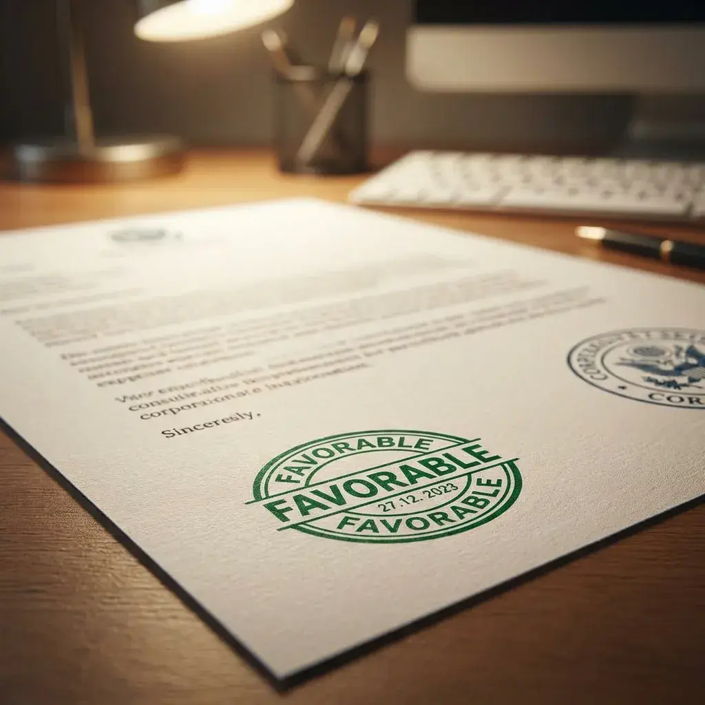 Arrêté municipal favorable tamponné